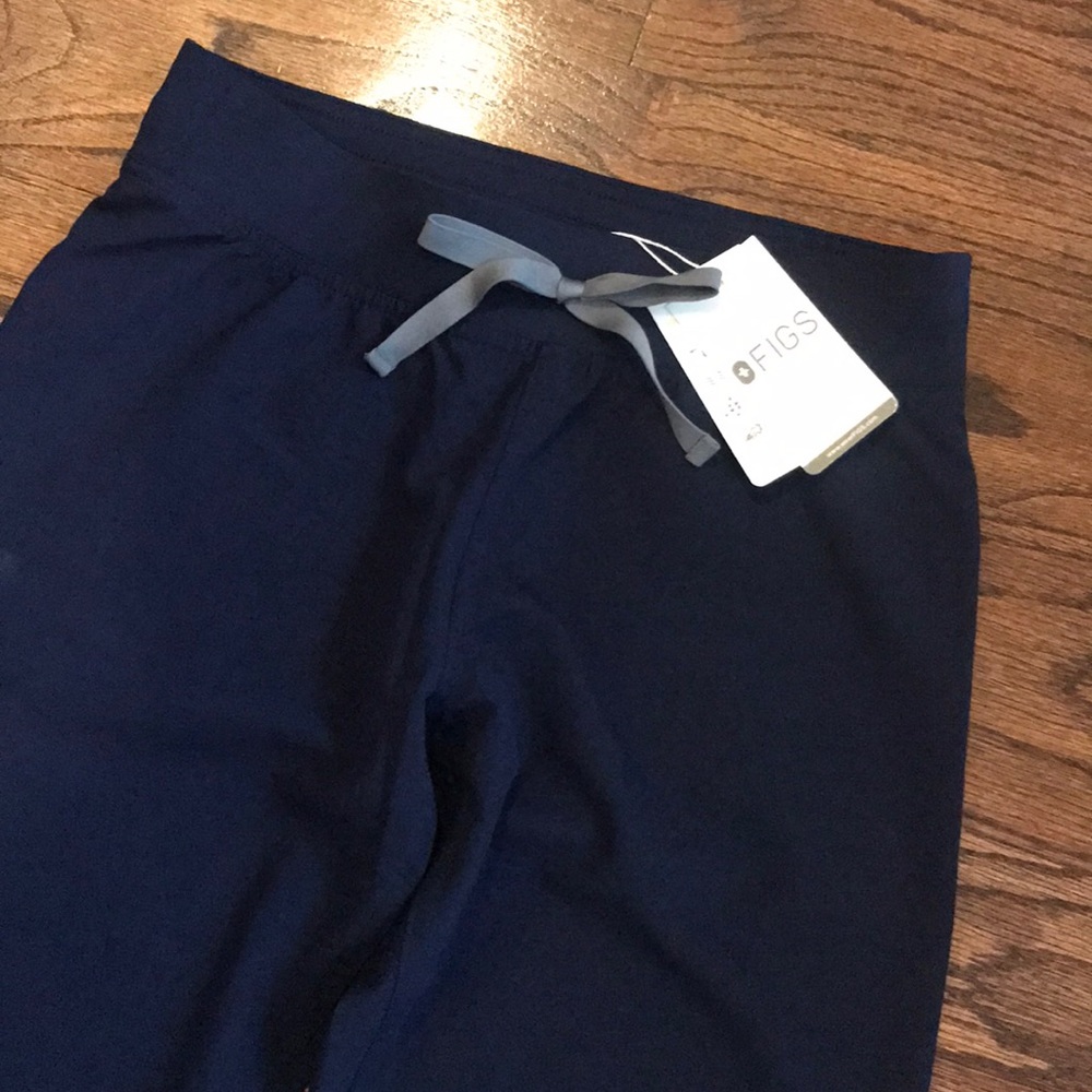 FIGS navy Livingston scrub pants